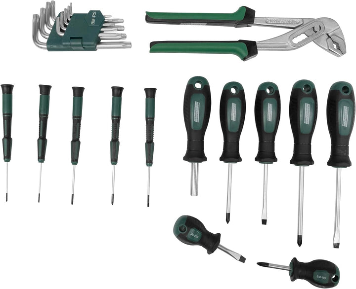 Brueder Mannesmann Werkzeuge M29057 Werkzeugsatz, 57-teilig