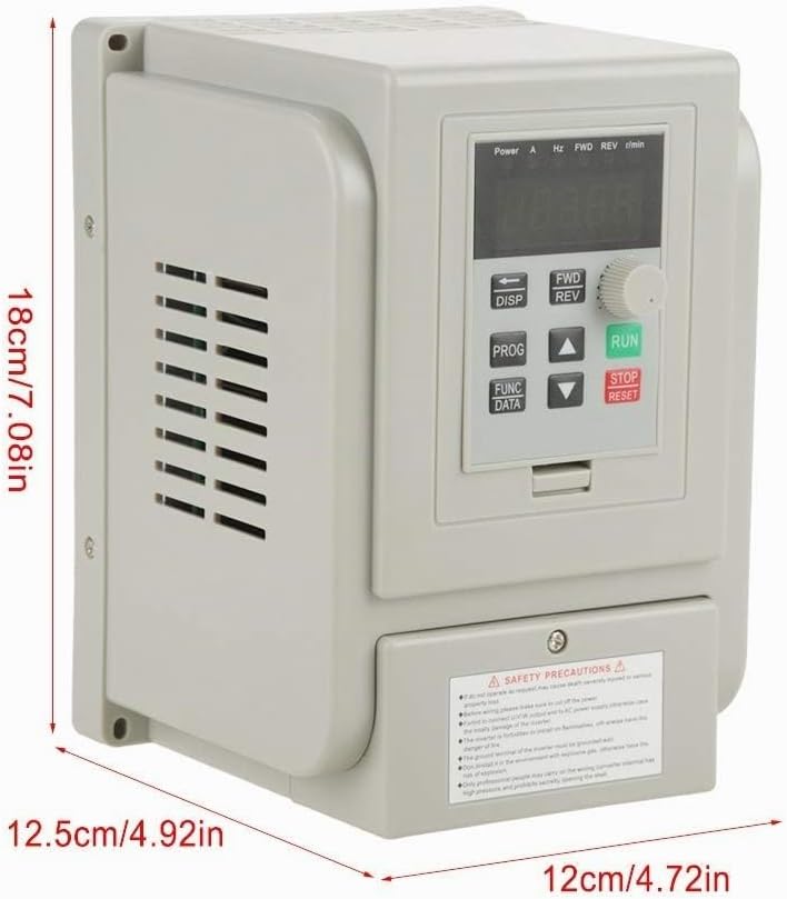 Wechselstrom 220V Variable Frequenzantrieb VFD-Wechselrichter 1.5KW Frequenzumrichter ，Einstellbare