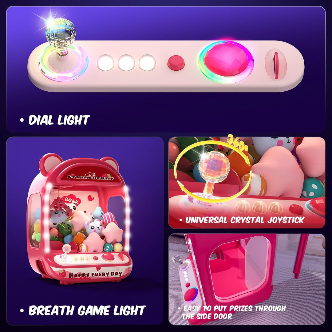 Skirfy Greifautomat für Kinder, Einhorn-Spielzeug für Mädchen ab 6 Jahren, Arcade-Spiele, Mini-Verka