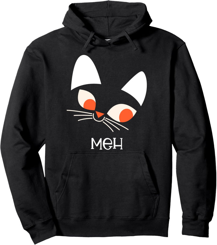 Lustige Katze MEH - süsses Halloween-Shirt Pullover Hoodie