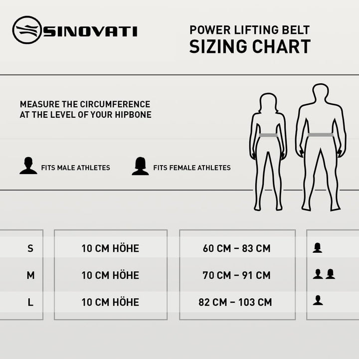 SINOVATI Premium Gewichthebergürtel KDK Gürtel aus Rindsleder mit Schnalle, Weightlifting Lever Belt