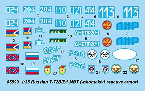 Trumpeter 05599 - Modellbausatz Russian T-72B/B1 MBT