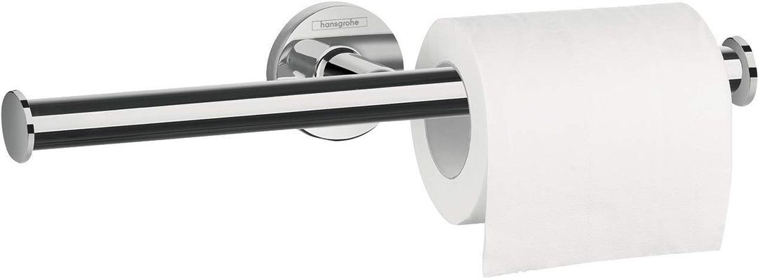 hansgrohe Logis Universal Toilettenpapierhalter (Badzubehör für 2 Rollen, ohne Abdeckung) Chrom Papi