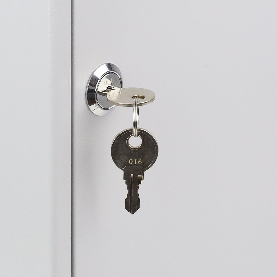 HMF 135300-07 Schlüsselschrank Schlüsselkasten, 300 Haken, 55,0 x 38,0 x 20,5 cm, 14,5 kg, lichtgrau