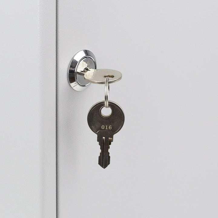 HMF 135300-07 Schlüsselschrank Schlüsselkasten, 300 Haken, 55,0 x 38,0 x 20,5 cm, 14,5 kg, lichtgrau