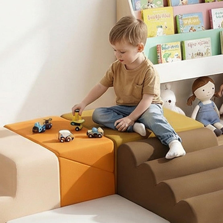 BanaSuper 6 STK Gross Schaumstoff Bausteine für Kinder, XXL Softbausteine Baby zum Klettern, Montess