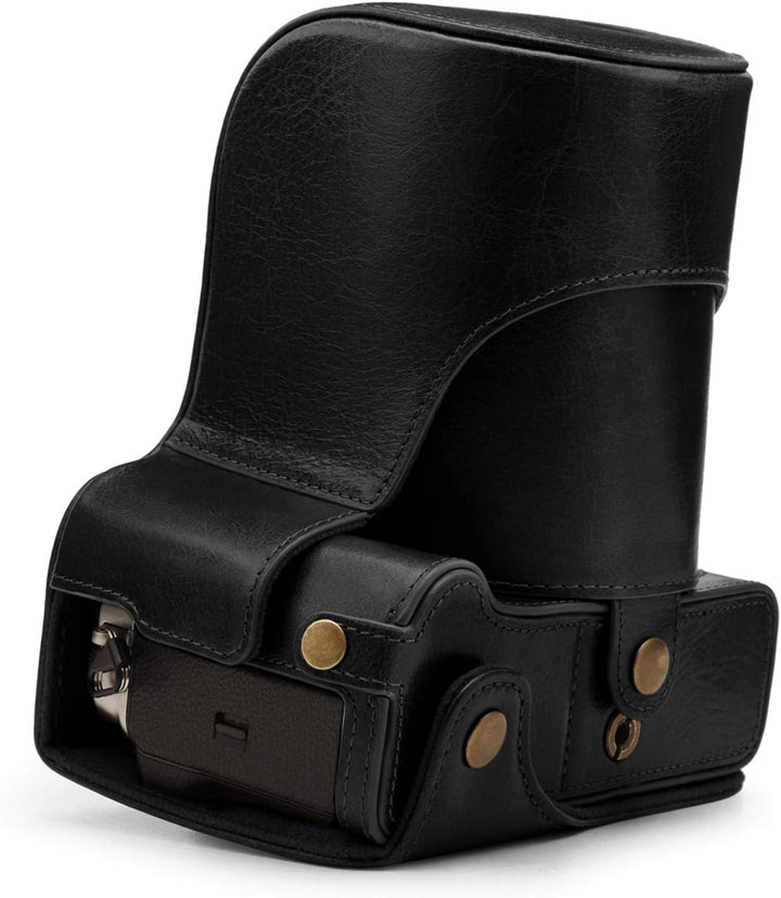 MegaGear MG1921 Ever Ready Kameratasche aus Echtleder, kompatibel mit Fujifilm X-T4 (XF16-80 mm), Sc