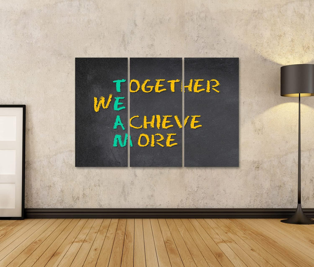 islandburner Bild auf Leinwand Team Work Motivation Mitarbeiter Für Büro Office Chef Besprechungsrau