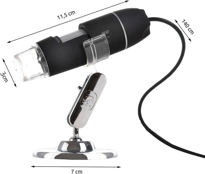 USB Digital-Mikroskop 50x-1600x Vergrösserung 8 LEDs Endoskop Mini-Videokamera für Windows XP/Vista,