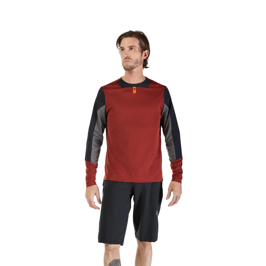 Fox Racing Herren Jersey Defend LS Trikot S Rost, S Rost
