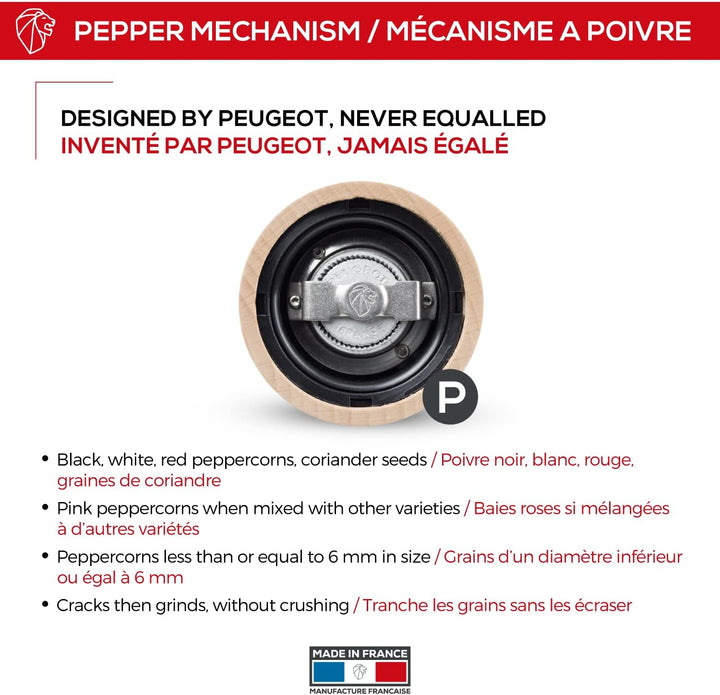 PEUGEOT - Pfeffermühle Paris u‘Select 40 cm - 6 voreingestellte Mahlgrade - Aus PEFC-zertifiziertem