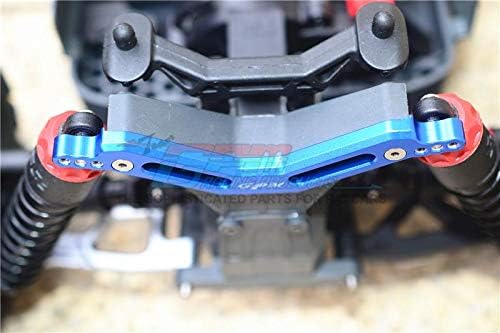 GPM Arrma Granite 4x4 / Big Rock Crew Cab 4x4 Tuning Teile Aluminum Rear Damper Mount- 1Pc Set Blue