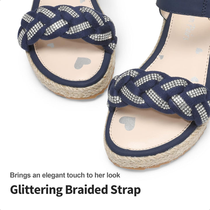 DREAM PAIRS sandalen mädchen Sommer kinder römersandalen Anti Rutsch Klettverschluss Sandalen gefloc