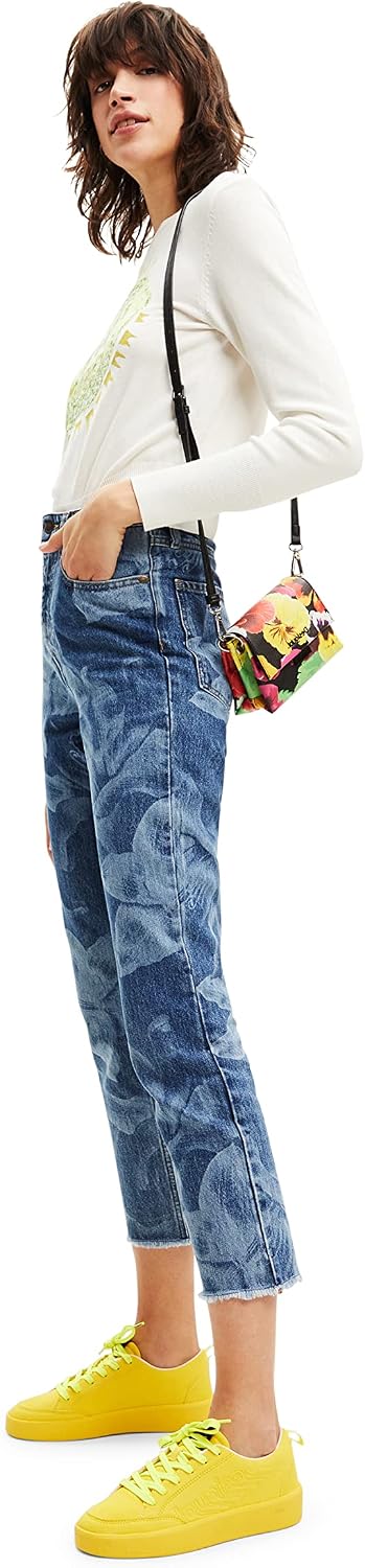 Desigual Damen Jeans 34 Blau, 34 Blau