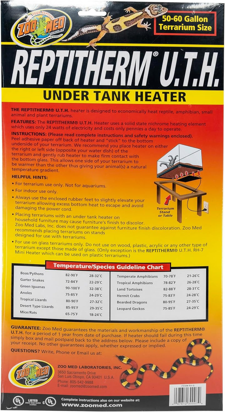 Zoomed Heizmatte 24 Watt (Repti Therm) für Terrarium