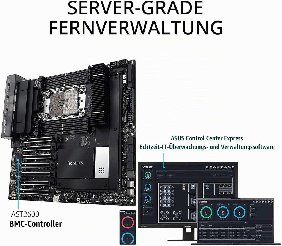 ASUS Pro WS W790E-SAGE SE Workstation Mainboard Sockel Intel LGA 4677 (EEB-Mainboard, PCIe 5.0, DDR5