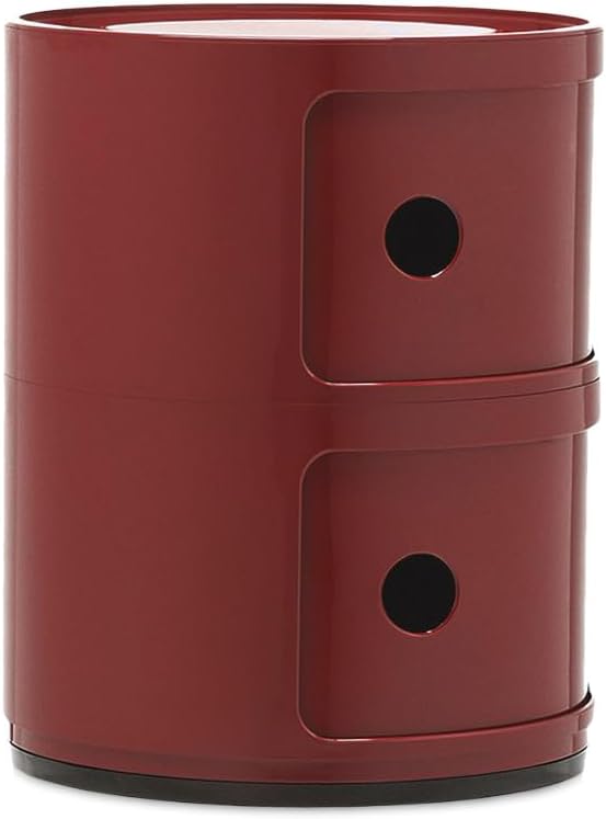 Kartell Componibili, Container 2-fächer, Bordeaux 2-fächer Bordeaux, 2-fächer Bordeaux