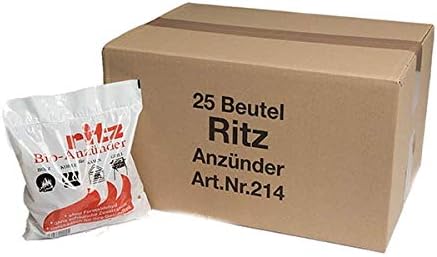 Ritz Bio Anzünder 650 Stück | Kaminanzünder | Holzanzünder | Grillanzünder | Brennholzanzünder | Hol