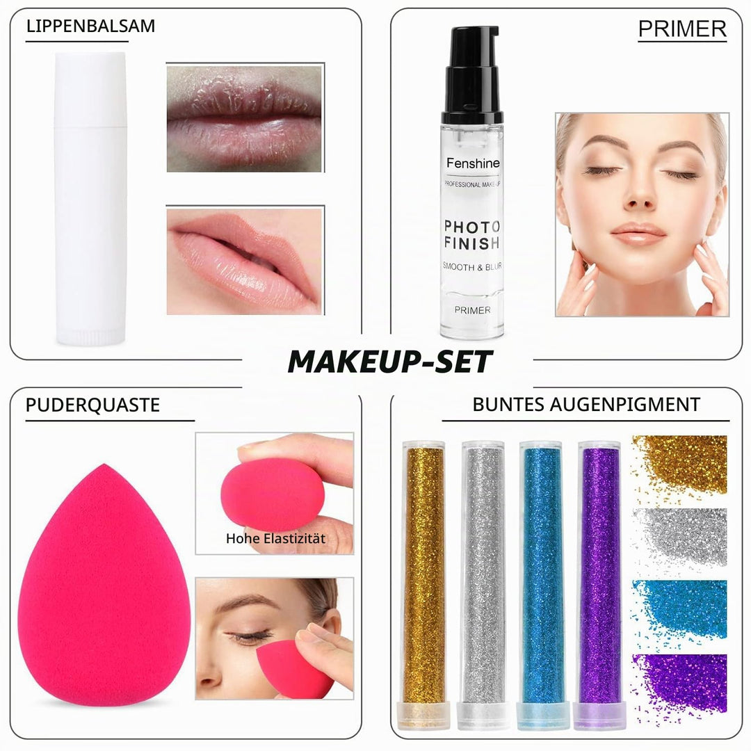 All In One Makeup Kit, Makeup Kit for Women Full Kit, Makeup Gift Set for Women Beginners, Makeup Es