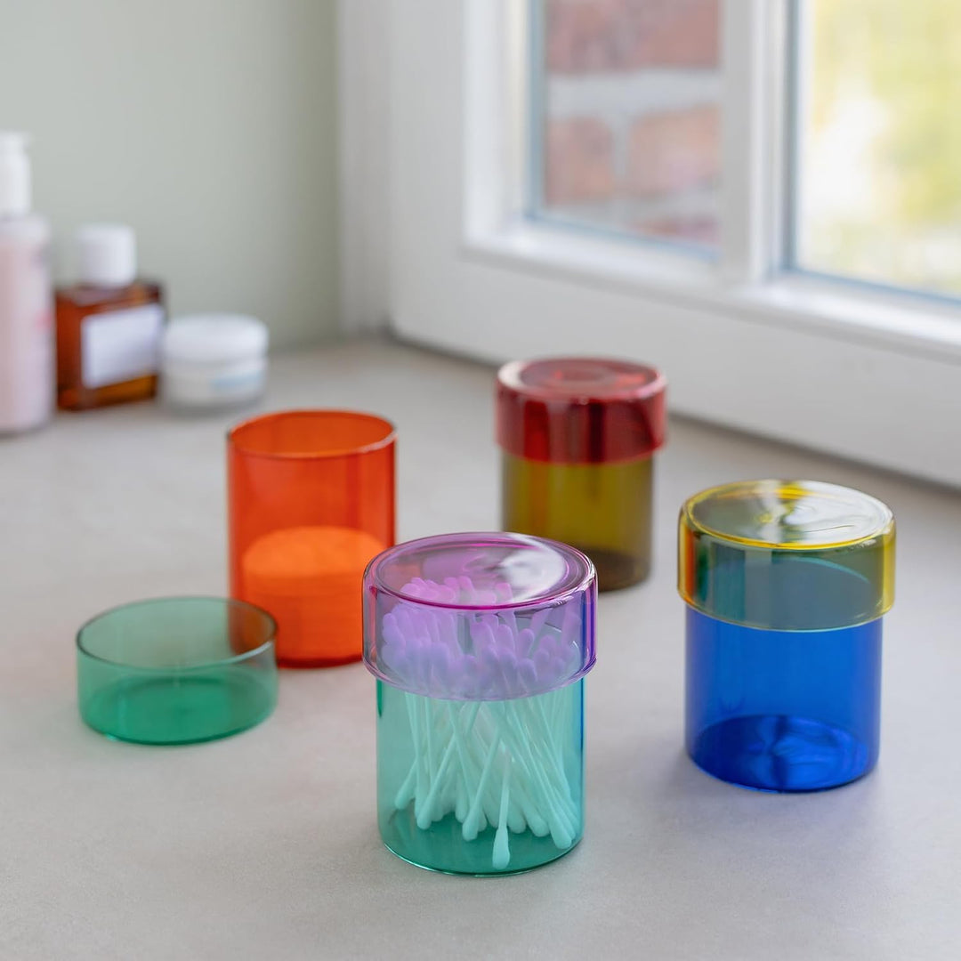 Remember Glasdosen-Set Cosima - 4tlg.-Set aus Glas - H 9 cm, Ø 7,5 cm