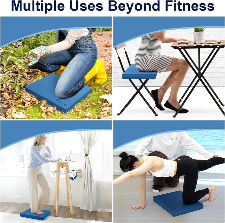 StrongTek Extra breites Schaumstoff-Balance-Pad für Physiotherapie, 48,3 x 40,1 x 6,1 cm, hochdichte