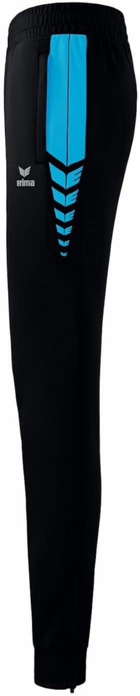 Erima Damen Trainingshose Six Wings Funktionelle 38 Schwarz/Curacao, 38 Schwarz/Curacao