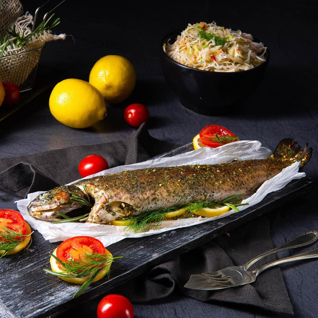 GEFU Fischhalter BBQ – Edelstahl-Fischhalter für Grill &amp; Backofen, kein Wenden &amp; Auslaufen von Marin