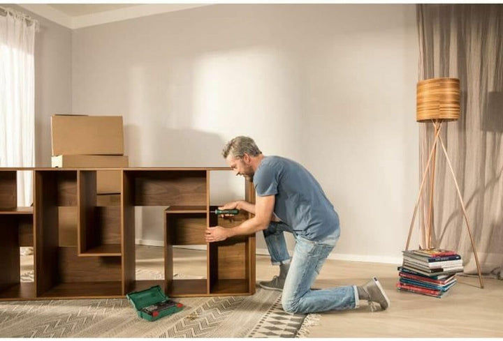 Bosch - Ergonomischer Akkuschrauber PushDrive (eingebauter 3,6-V-1,5-Ah-Akku, Micro-USB-Aufladung, L