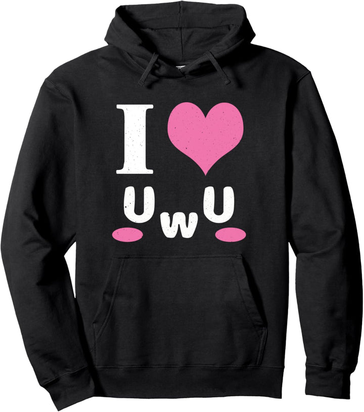 Kawaii Anime Ästhetische Otaku Vaporwave Love Uwu Owo Anime Pullover Hoodie