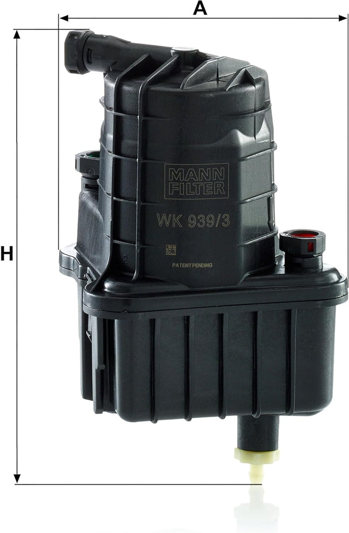 MANN-FILTER WK 939/3 Kraftstoffwechselfilter – Für PKW