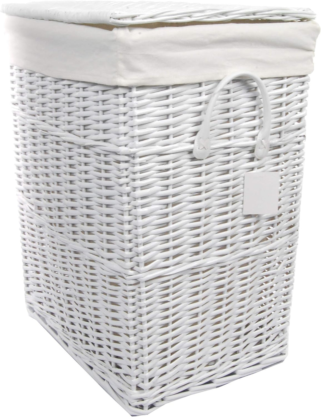 DVier Wäschekorb Weide weiss 48x36 H.62 08WRt-c