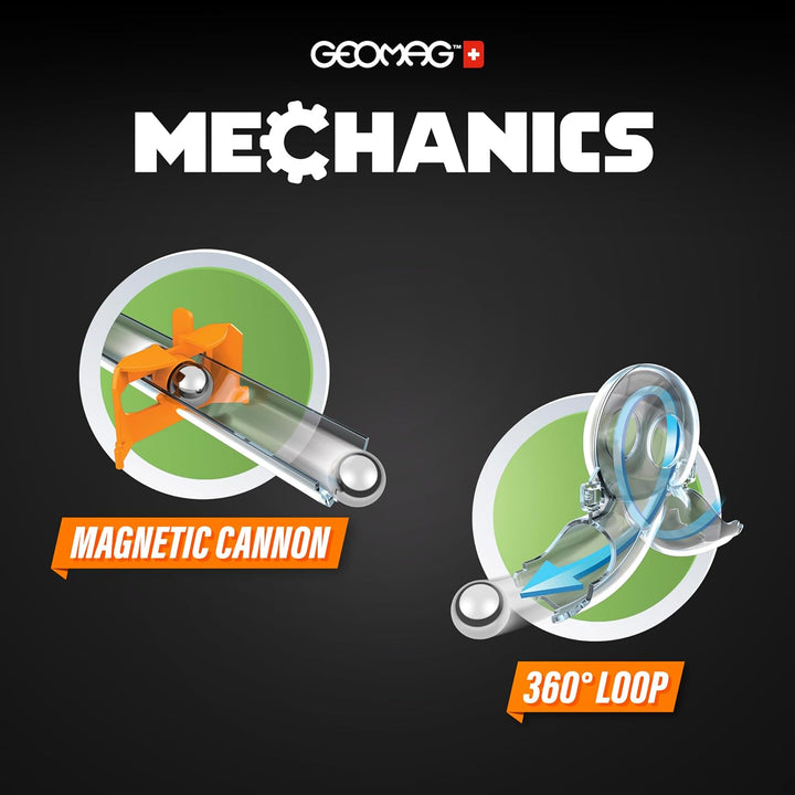 Geomag - Mechanics Gravity Loops & Turns - Lern- und Kreativspiel für Kinder - Magnetische Bausteine