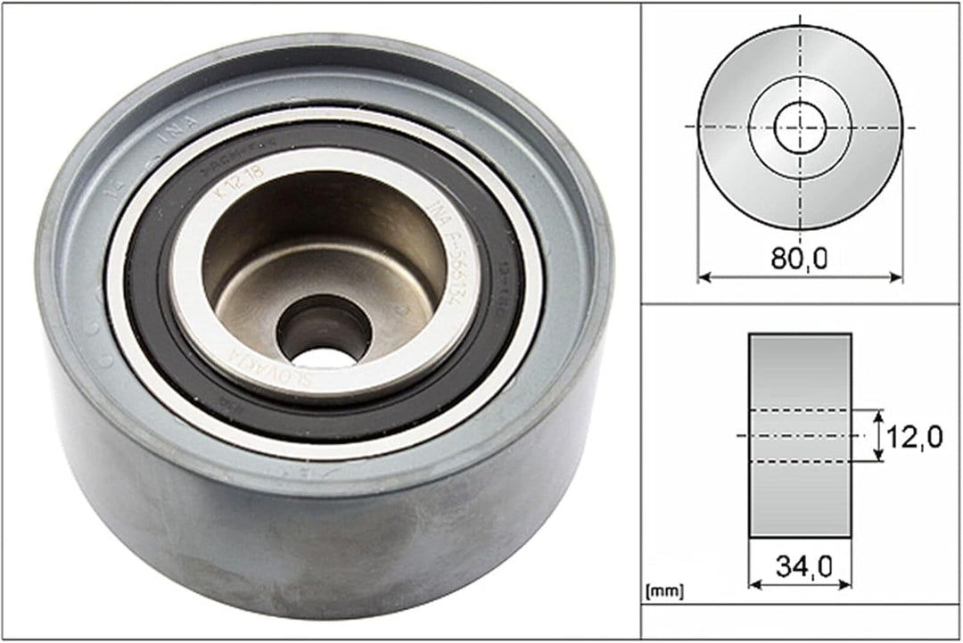 INA 532 0527 10 Umlenk-/Führungsrolle, Zahnriemen