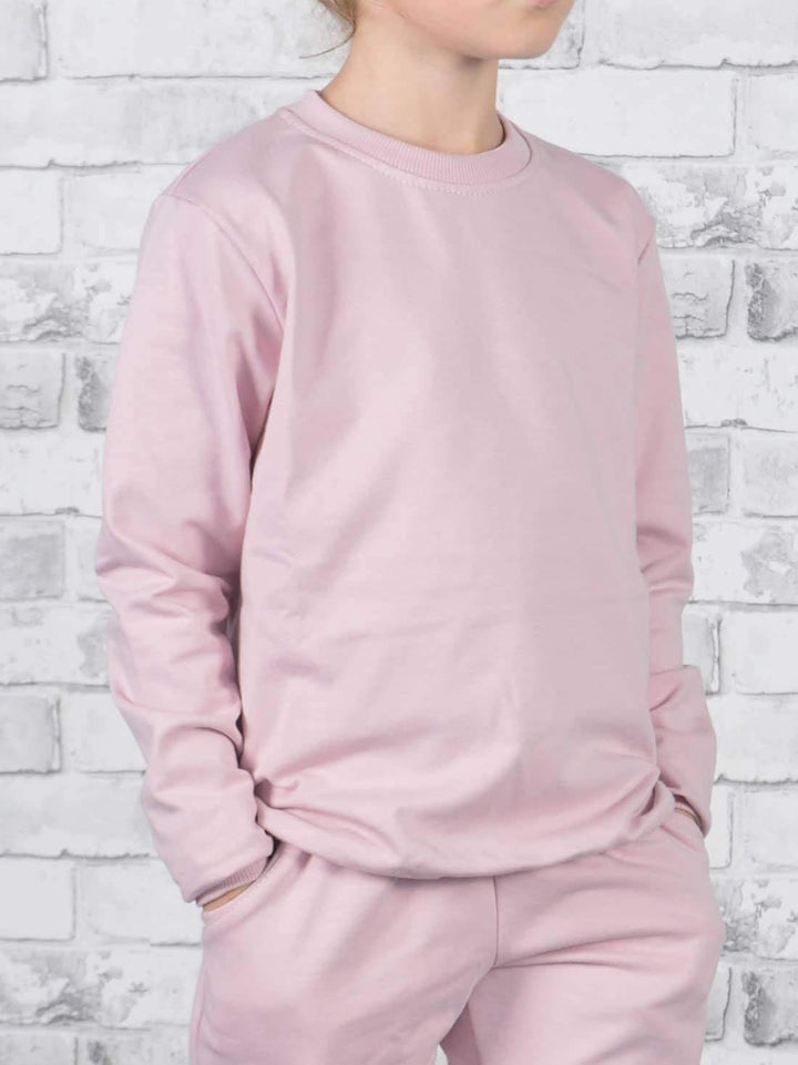 Mädchen Pullover Kinder Pulli Langarm Sweatshirt 30321, Lachs