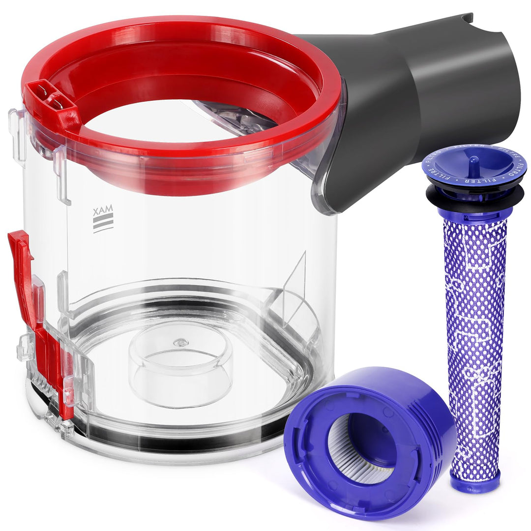 Staubbehälter für Dyson V7 V8 SV10 SV11 Staubsauger, mit Schnittstelle, Abfalleimer, Ersatzteil, Auf
