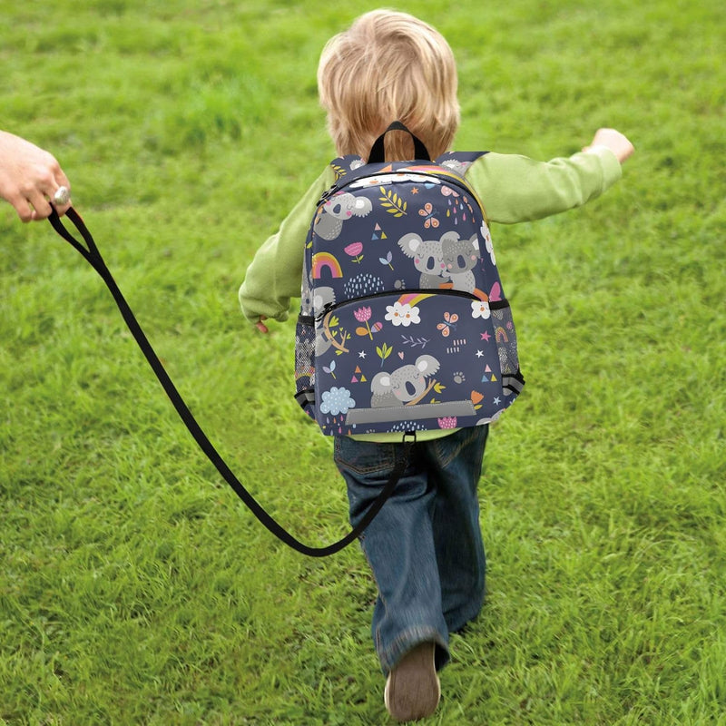 Mnsruu Niedlicher Koala-Wald Tier Kinder Rucksack Kindergarten Schultasche Kind Leichte Büchertasche