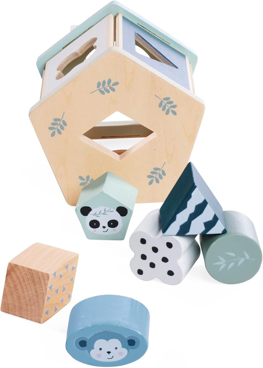 Eichhorn 100003819 - Steckbox Panda mit 6 verschiedenen Steckbausteinen, fördert Motorik und Formgef