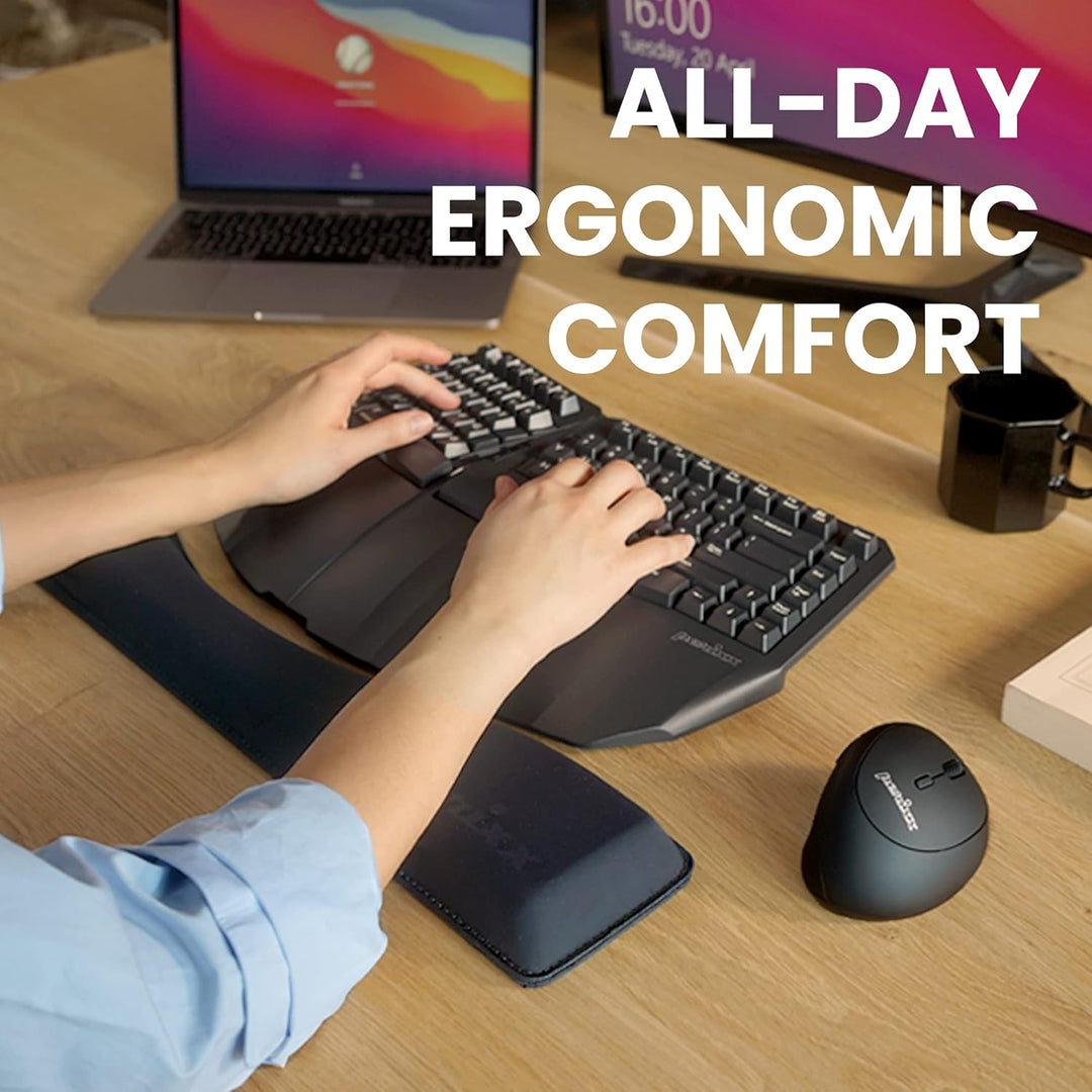 Perixx PERIPRO-512 Ergonomische Tastatur-Handgelenkauflage - Gelkissen Unterstützung - Kompatibel mi