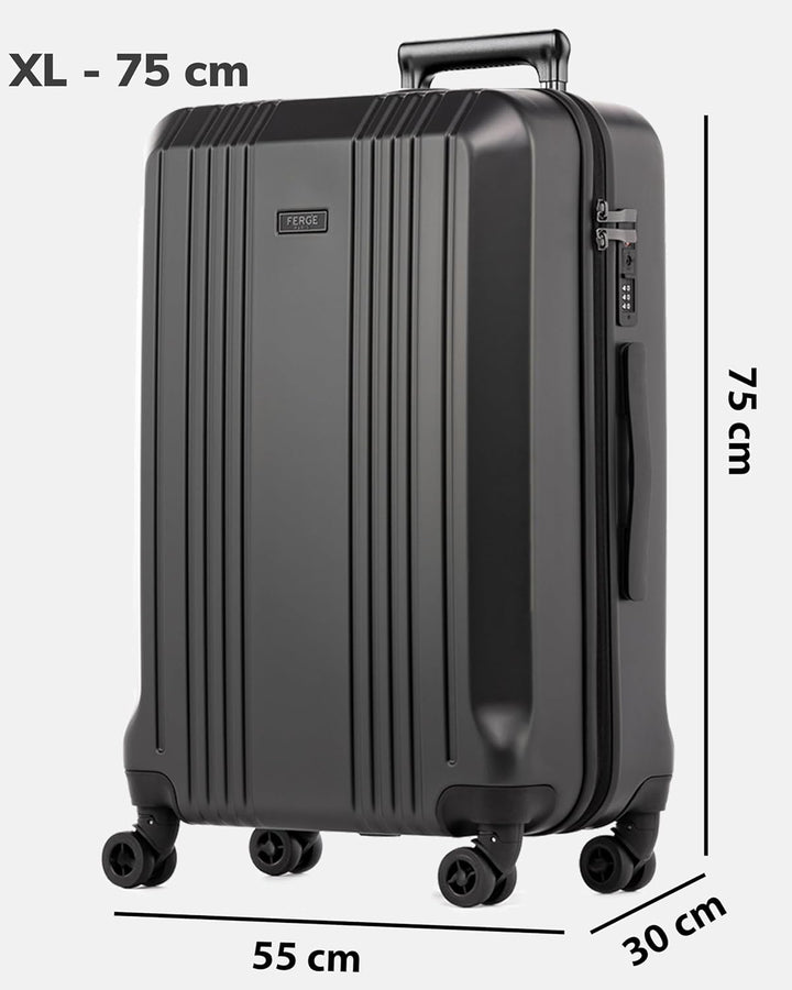 FERGÉ XL Grosser Koffer Hartschale mit TSA Schloss Cannes Rollkoffer Reise-Koffer 77 cm Hartschalenk