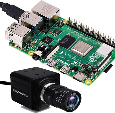 ELP 1080P Weitwinkel Web Kamera mit 2.8-12mm Zoom Objektiv,IMX323 Sensor Webcam Plug & Play für PC,D