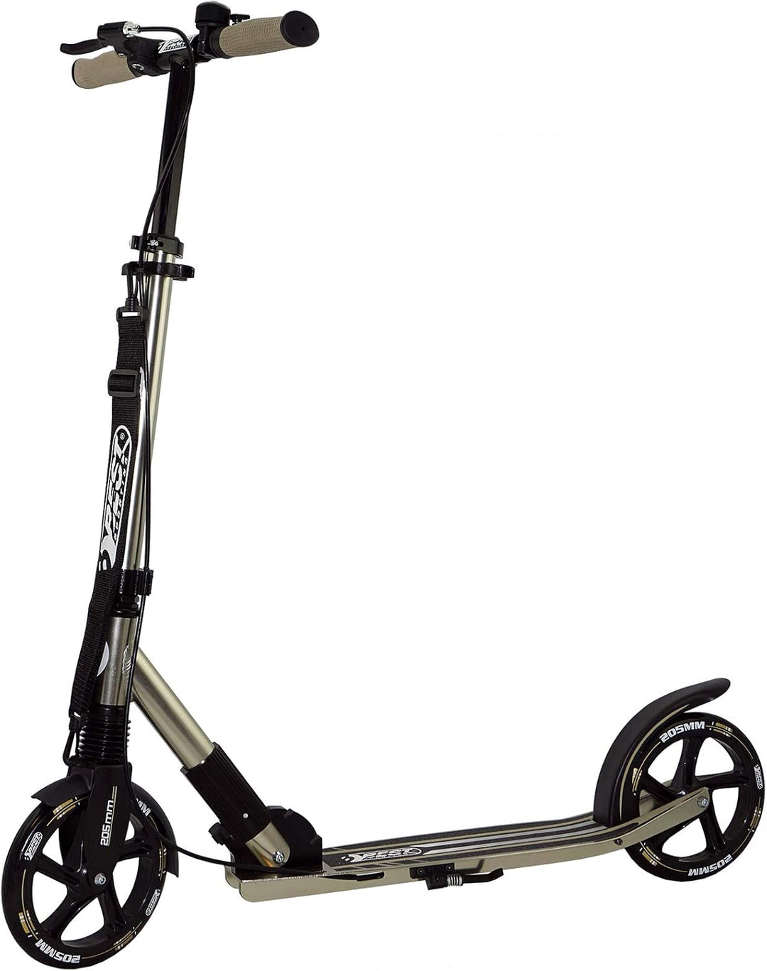Best Sporting High End Scooter Erwachsene I klappbarer Roller mit Ständer, Handbremse, Klingel und T