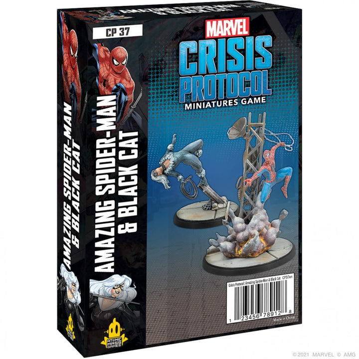 Atomic Mass Games , Marvel Crisis Protocol: Character Pack: Amazing Spider-Man & Black Cat, Miniatur