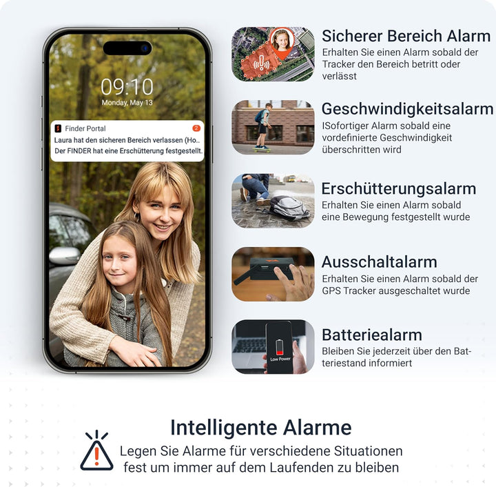 PAJ GPS Tracker - People Finder 4G - Mini GPS Tracker für Kinder, Senioren, Demenz - bis zu 5 Tage A