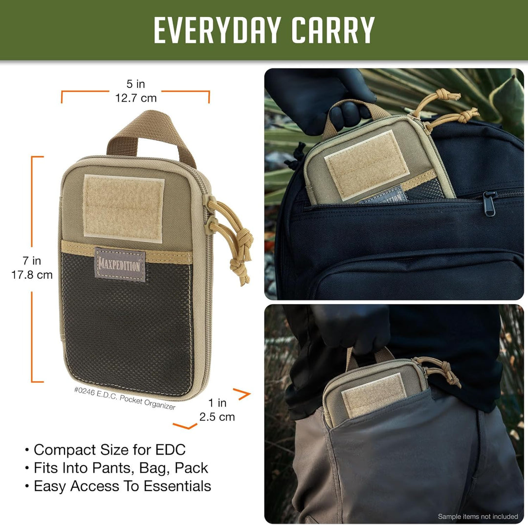 Maxpedition E.d.c. Pocket Organizer Tasche Einheitsgrösse Khaki, Einheitsgrösse Khaki