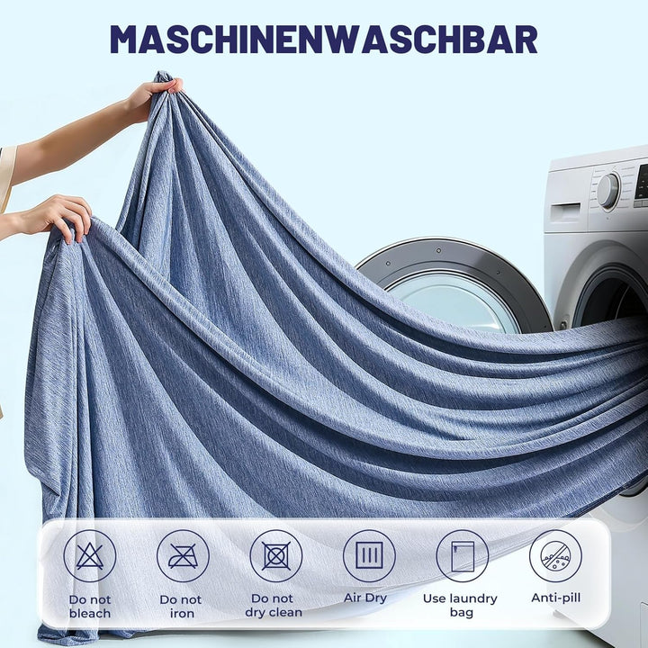Luxear selbstkühlende Decke, Arc-Chill Q-Max 0,43 Kühldecke, 2 in 1 doppelseitige dünne Sommerdecke