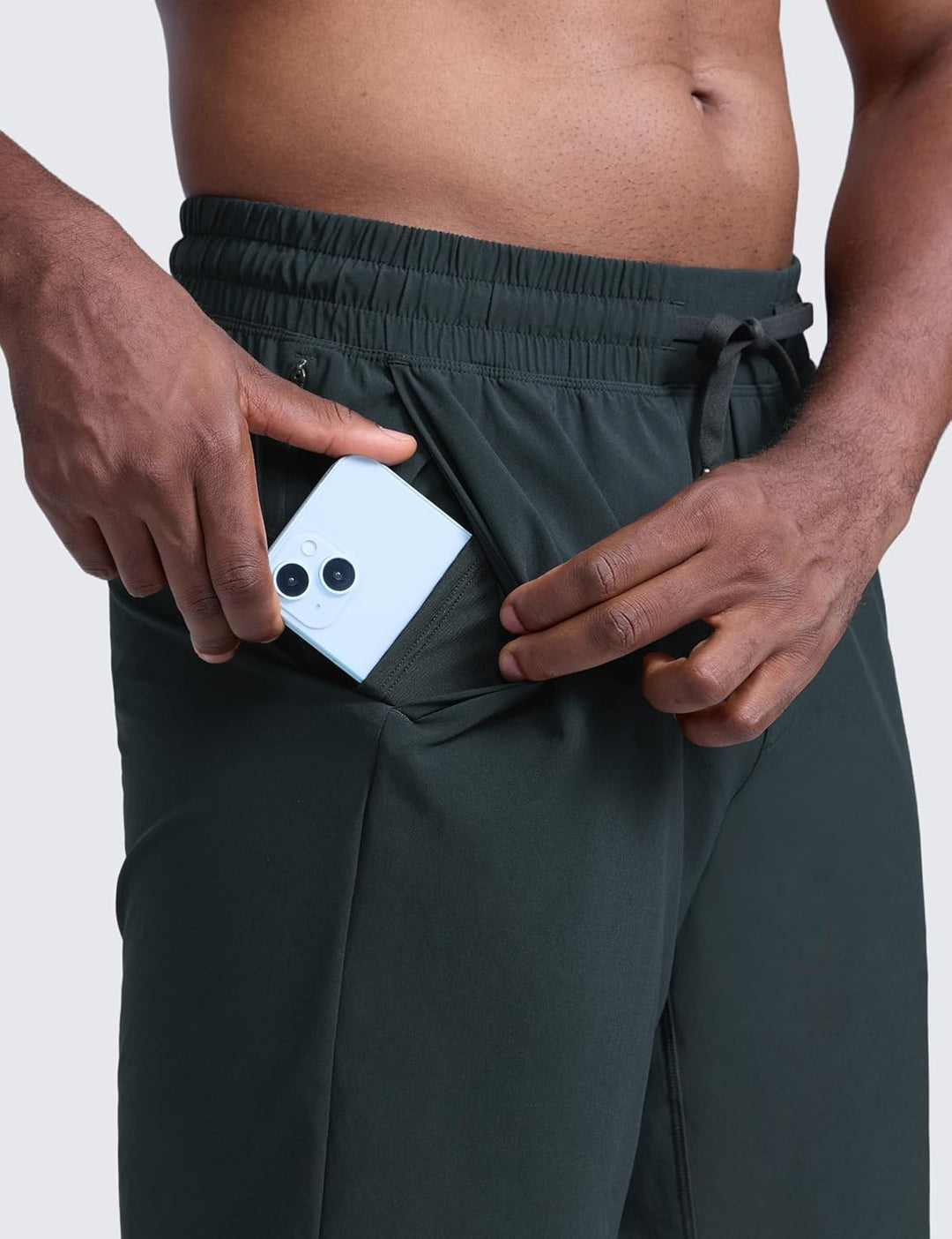 CRZ YOGA Herren Sports Shorts Schnelltrocknend Fitness Kurz Hose Laufshorts mit Taschen - 13/18/23cm