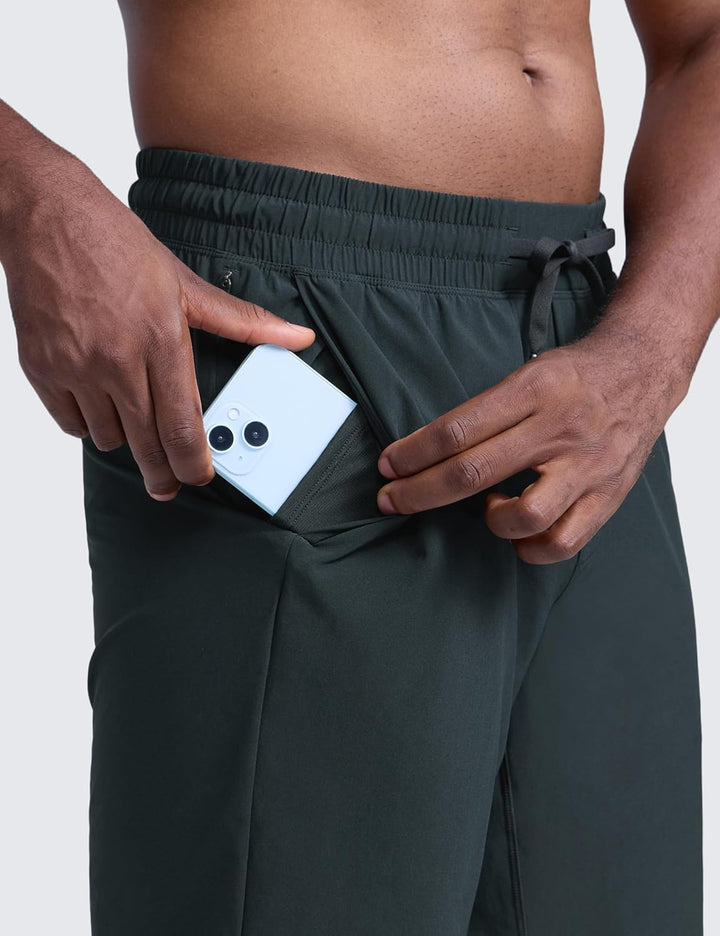 CRZ YOGA Herren Sports Shorts Schnelltrocknend Fitness Kurz Hose Laufshorts mit Taschen - 13/18/23cm