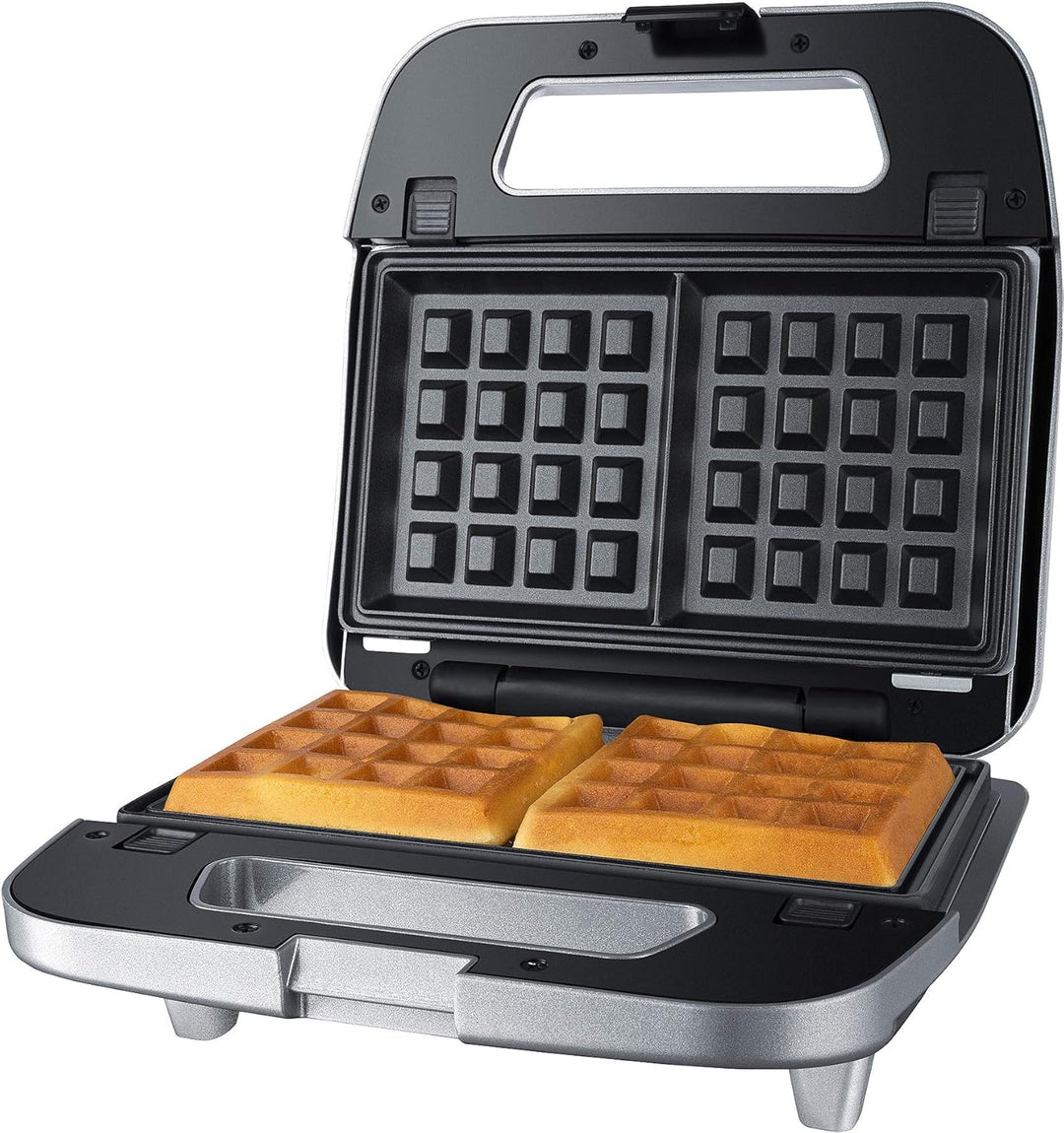 Steba 18-64-00 SG 65 Sandwichmaker | 3er Set antihaftbeschichtete Platten sind auf Knopfdruck leicht