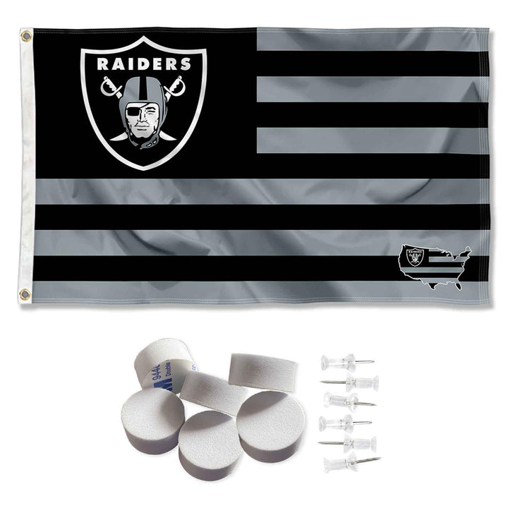 Las Vegas Raiders Nation Banner und Wandteppich