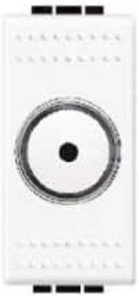 BTicino N4402N Drehdimmer, 500 W, Weiss